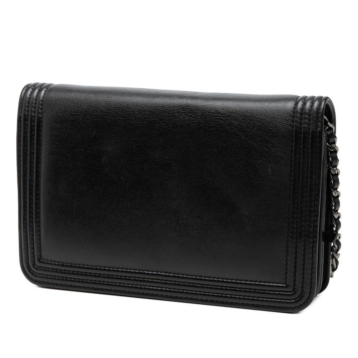 Chanel Bicolore Boy Wallet on Chain Cuir de veau