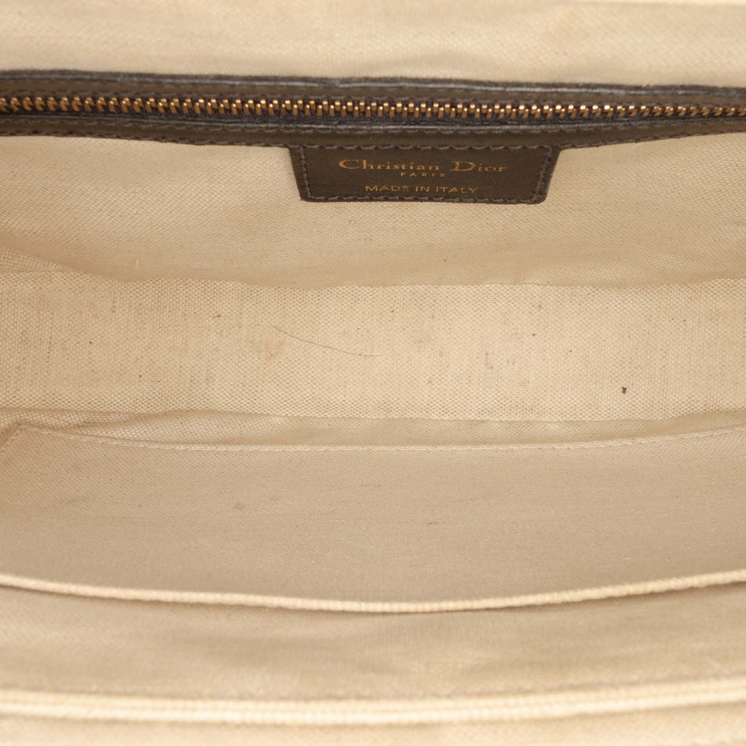 Dior Oblique Toile à rabat Sac porté croisé