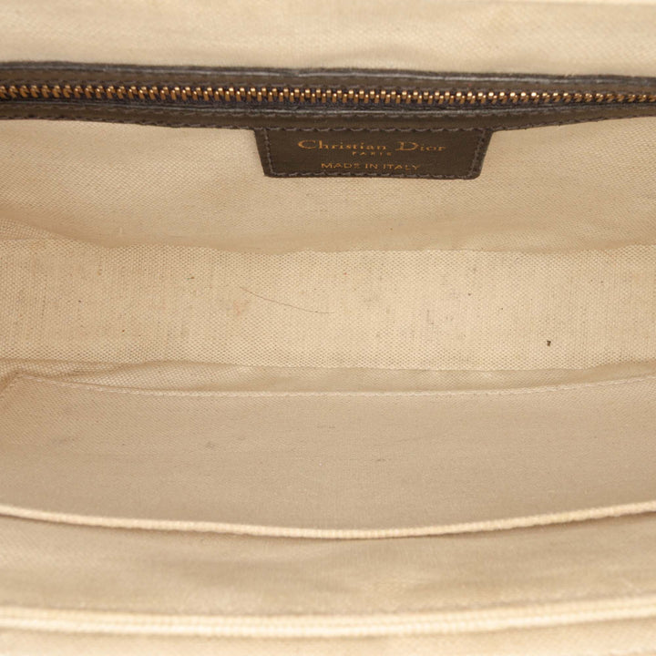 Dior Oblique Toile à rabat Sac porté croisé