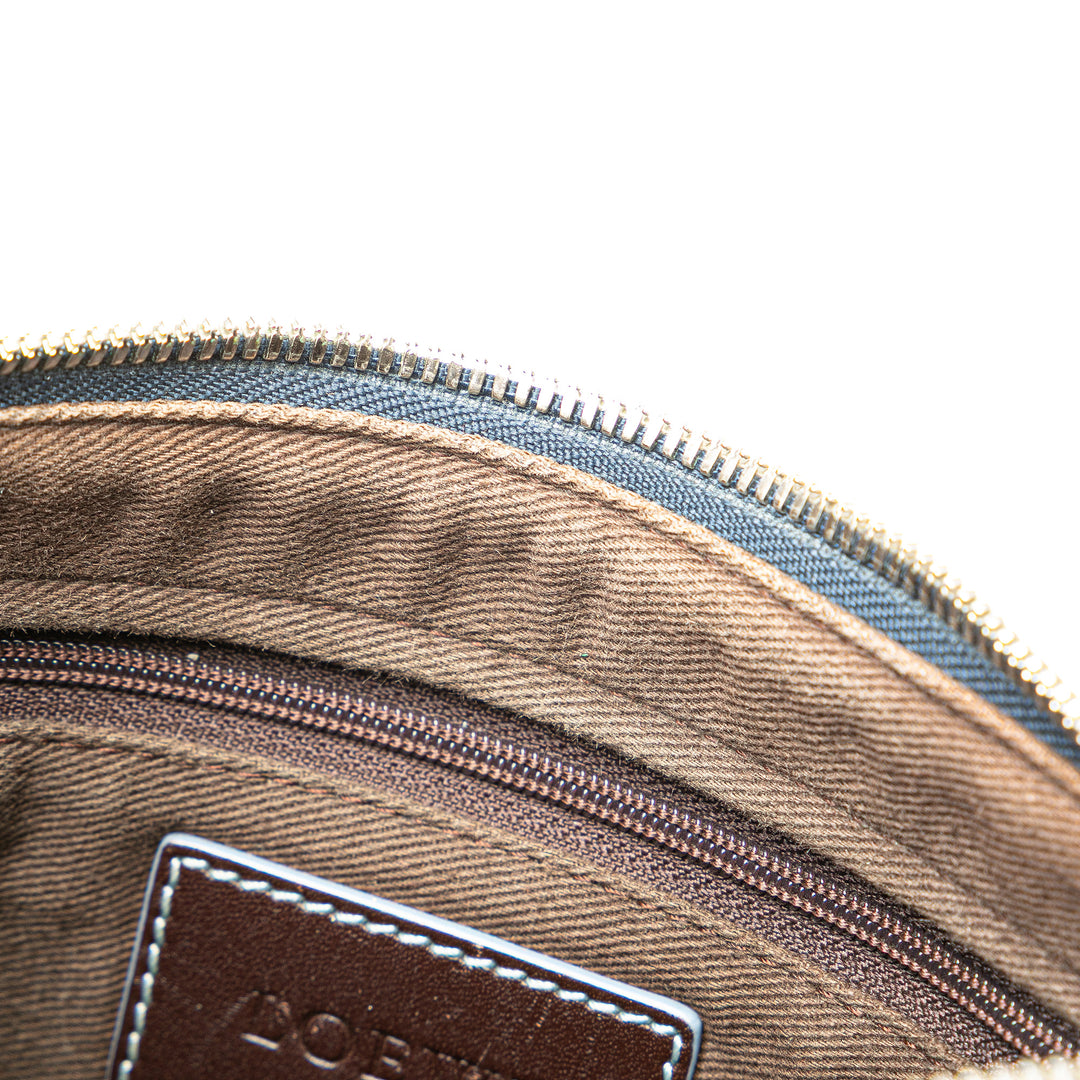 Anagram Coated Canvas Crossbody Blue - Gaby Paris