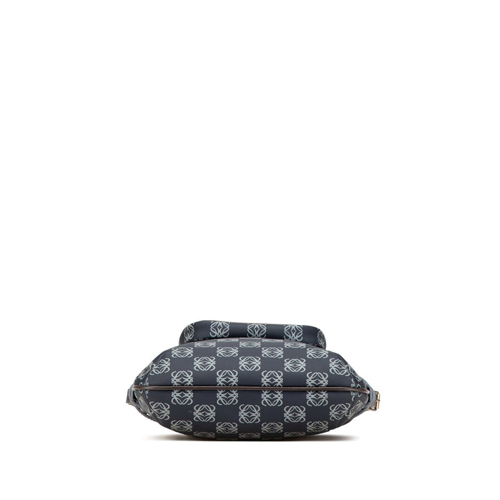 Anagram Coated Canvas Crossbody Blue - Gaby Paris