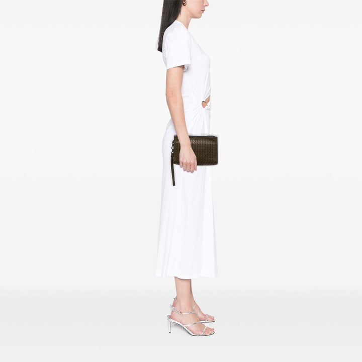 Bottega Veneta Nappa Intrecciato Double Zip Wristlet Pochette