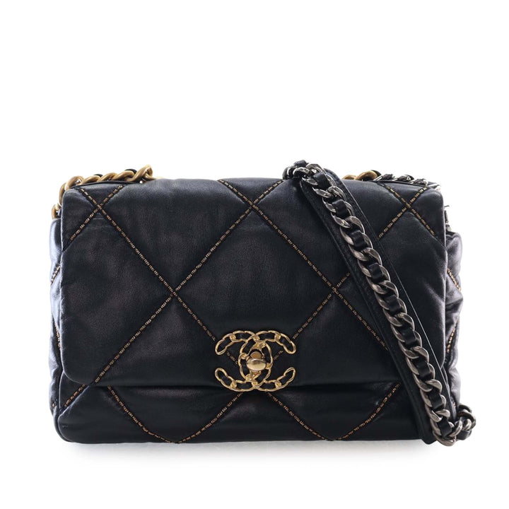 Chanel Medium Cuir d’agneau 19 à rabat