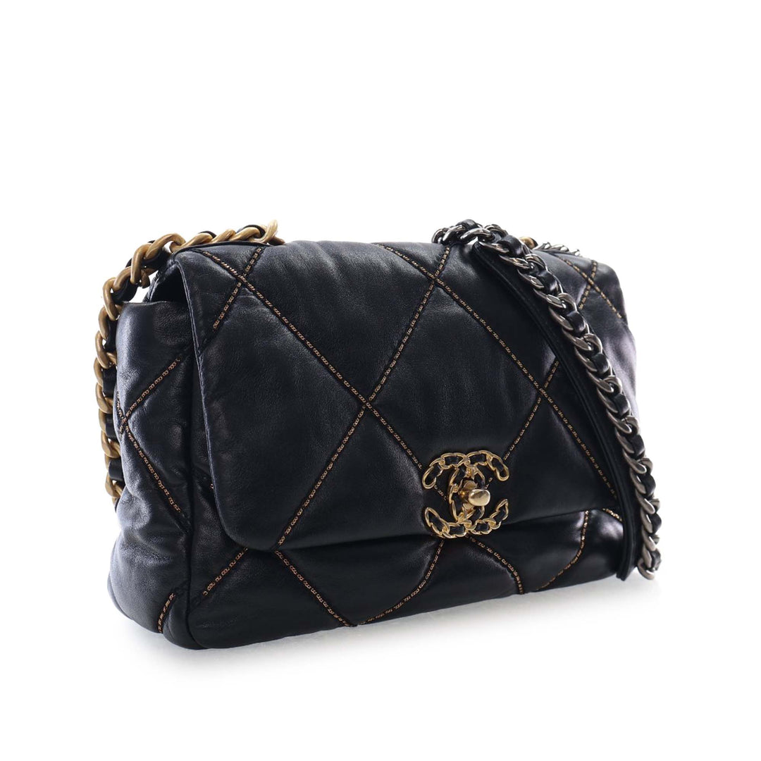 Chanel Medium Cuir d’agneau 19 à rabat