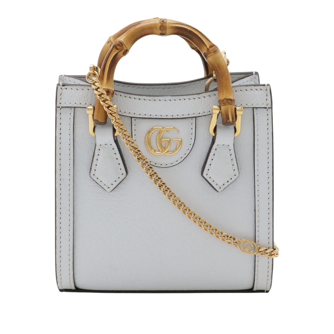 Gucci Super Mini Cuir de veau Bamboo Diana Sac