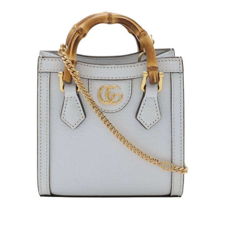 Gucci Super Mini Cuir de veau Bamboo Diana Sac