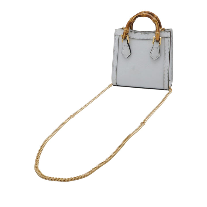 Gucci Super Mini Cuir de veau Bamboo Diana Sac