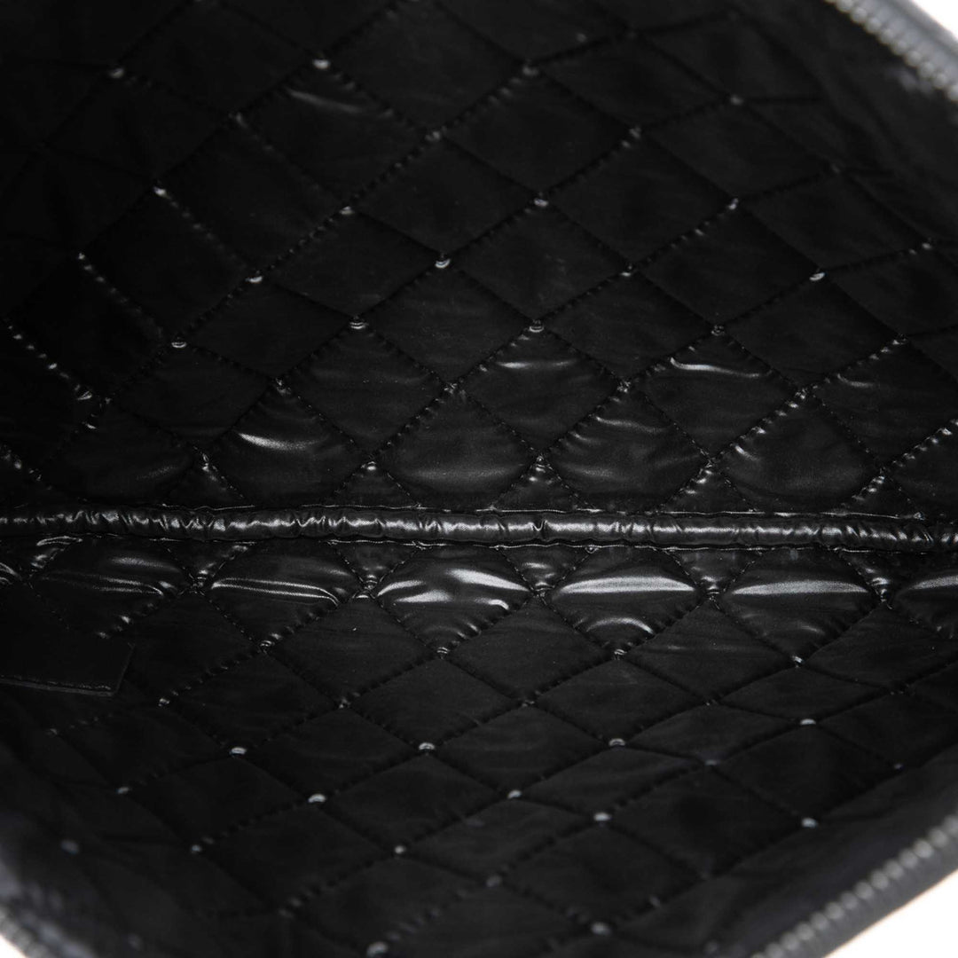 Chanel Pochette CC Bicolore Matelassé Moyen Cuir d'agneau Noir – vue 4 – GABY PARIS