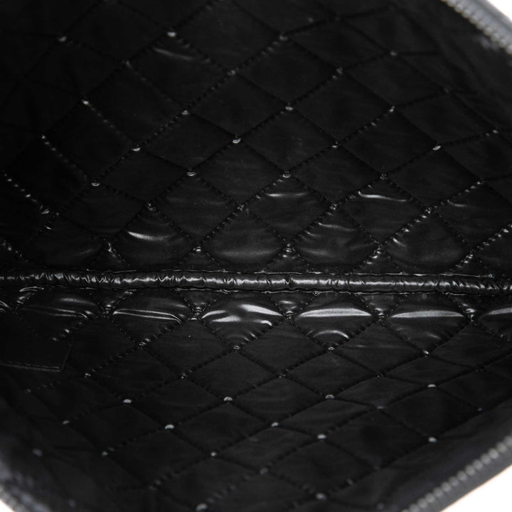 Chanel Pochette CC Bicolore Matelassé Moyen Cuir d'agneau Noir – vue 4 – GABY PARIS