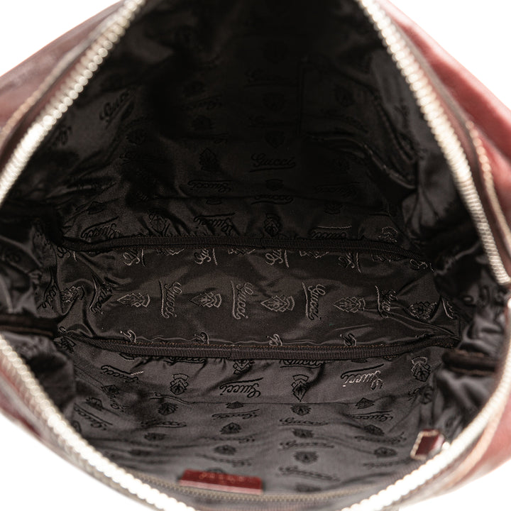 Leather Crossbody Bag Brown - Gaby Paris