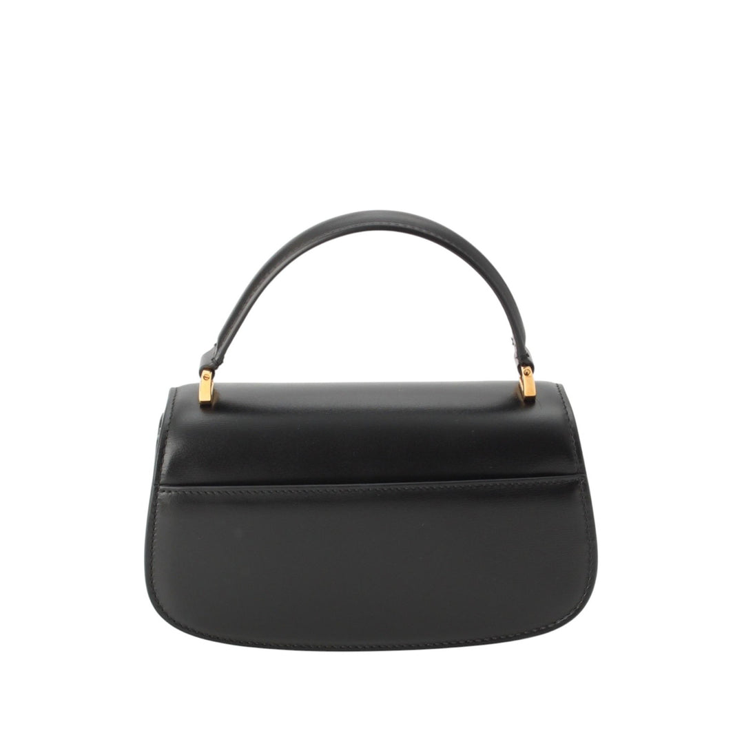 Box 30 Montaigne Avenue sac à Cuir de veau Noir