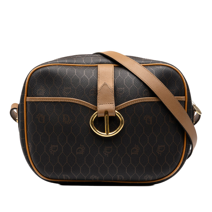 Dior Sac bandoulière Honeycomb Toile enduite Noir – vue principale – GABY PARIS