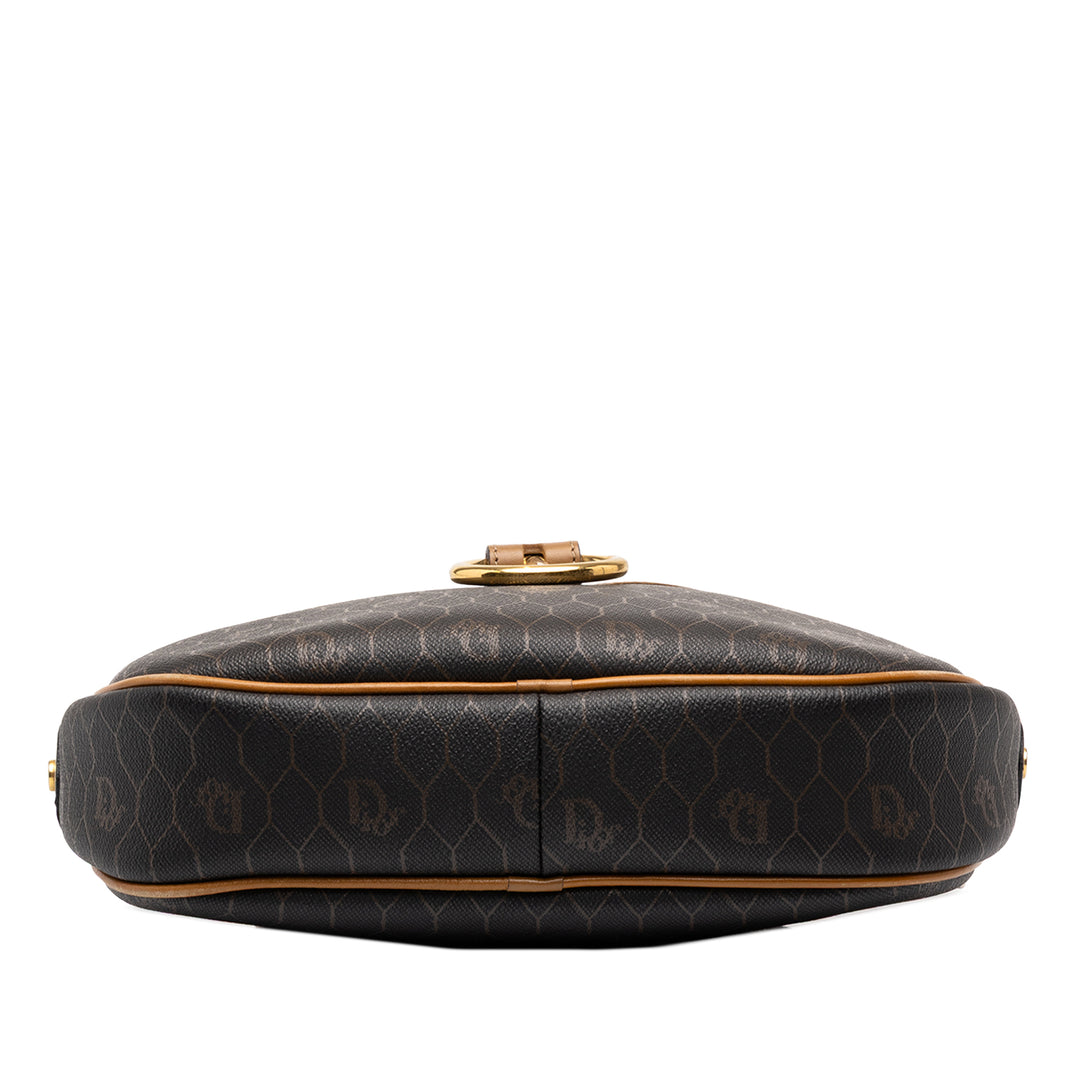 Dior Sac bandoulière Honeycomb Toile enduite Noir – vue 3 – GABY PARIS