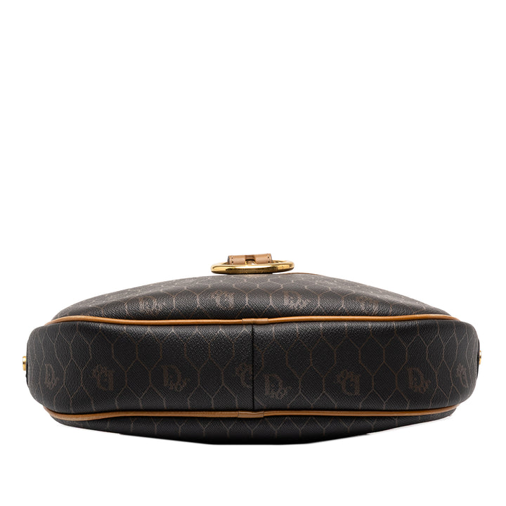 Dior Sac bandoulière Honeycomb Toile enduite Noir – vue 3 – GABY PARIS