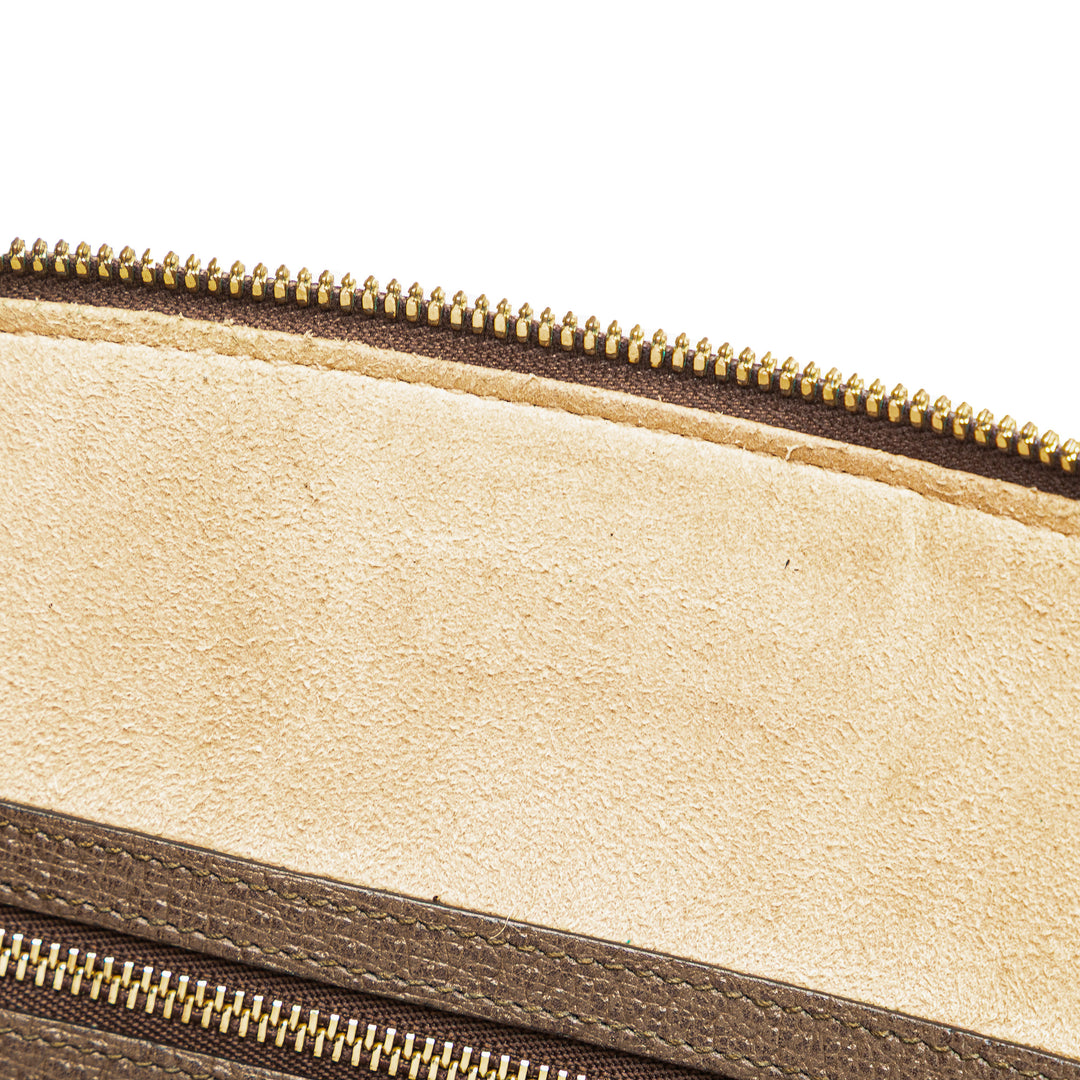 Medium GG Supreme Ophidia Web Satchel Brown - Gaby Paris