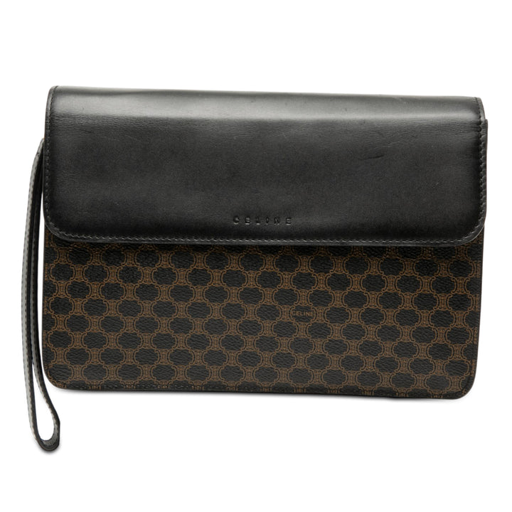 Celine Macadam Coated Toile et Cuir Pochette