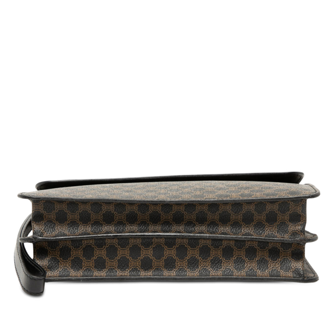 Celine Macadam Coated Toile et Cuir Pochette