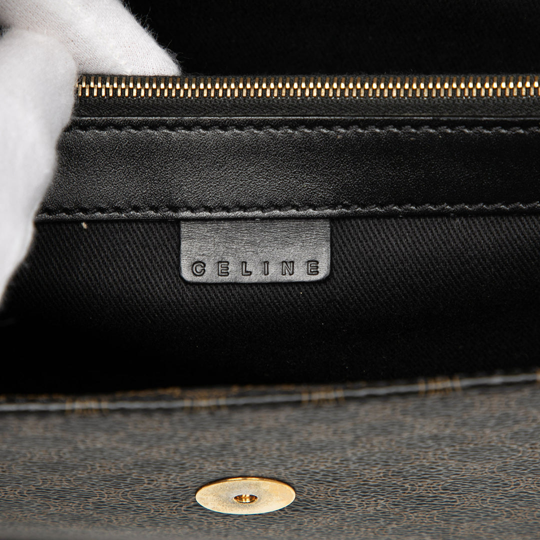 Celine Macadam Coated Toile et Cuir Pochette