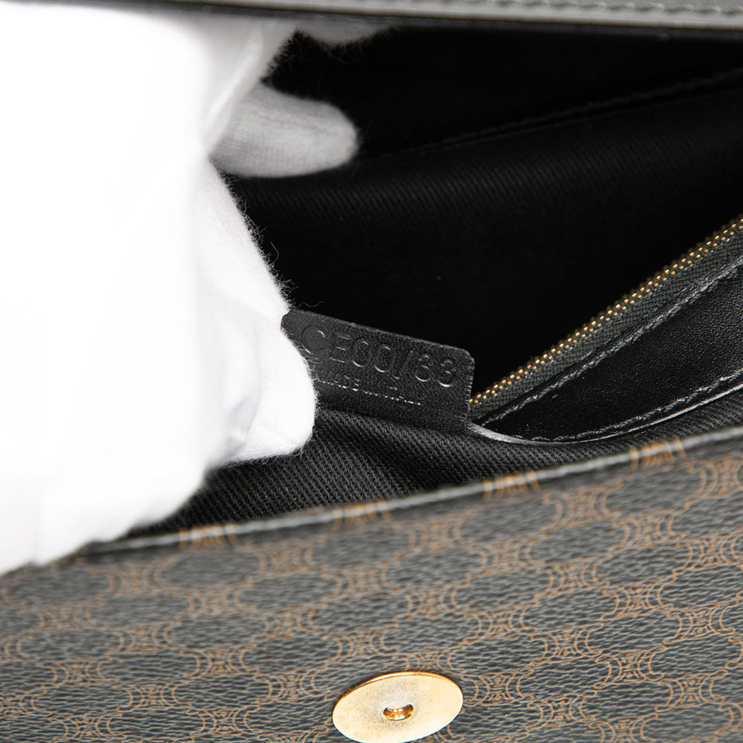 Celine Macadam Coated Toile et Cuir Pochette
