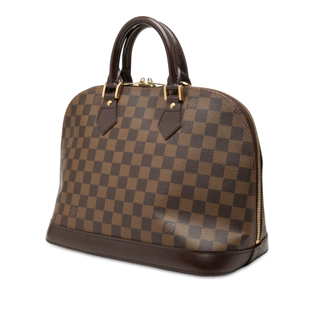 Louis Vuitton Sac à main Alma Damier Ébène PM Marron – vue 2 – GABY PARIS