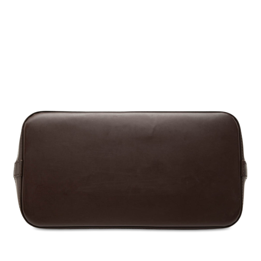 Louis Vuitton Sac à main Alma Damier Ébène PM Marron – vue 3 – GABY PARIS