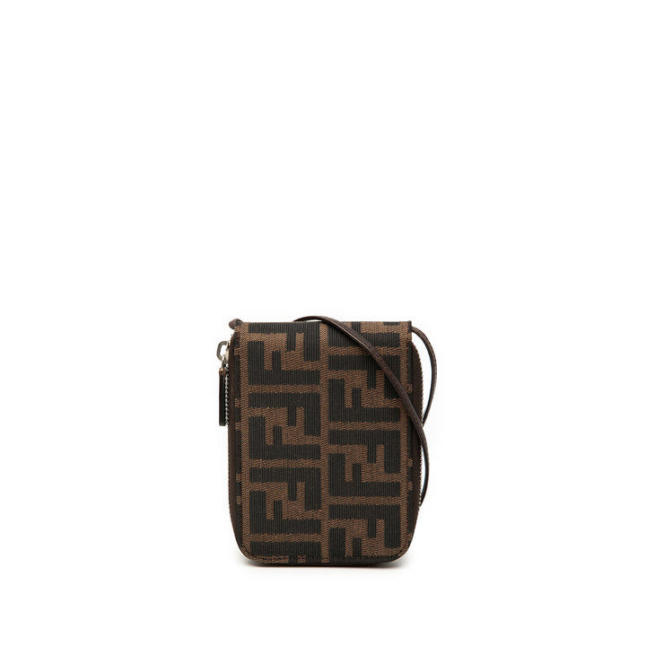 Fendi Sac bandoulière Wallet on Strap Zucca Marron – vue 1 – GABY PARIS