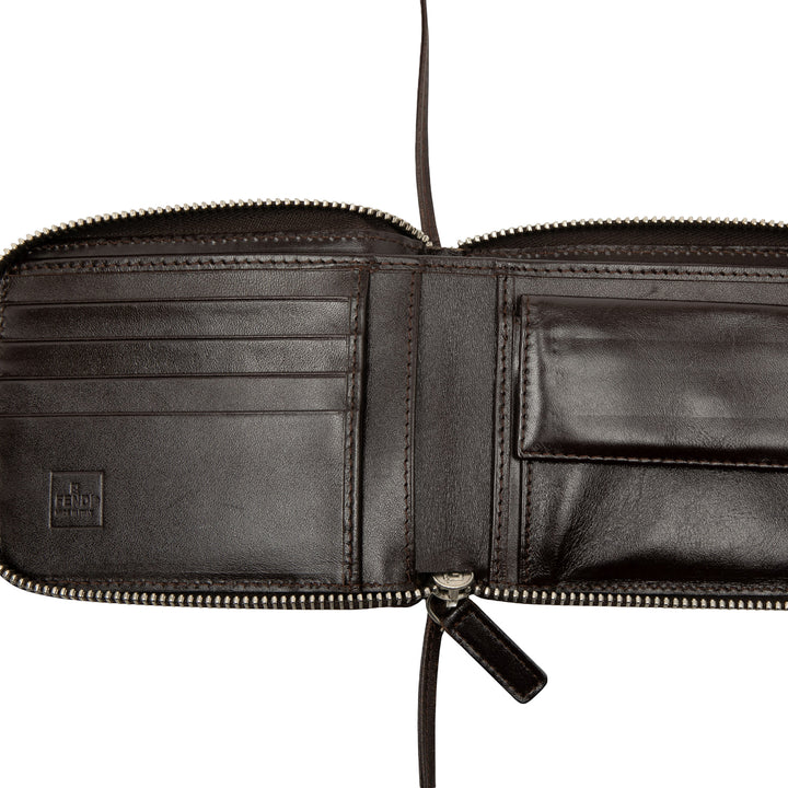 Fendi Sac bandoulière Wallet on Strap Zucca Marron – vue 4 – GABY PARIS