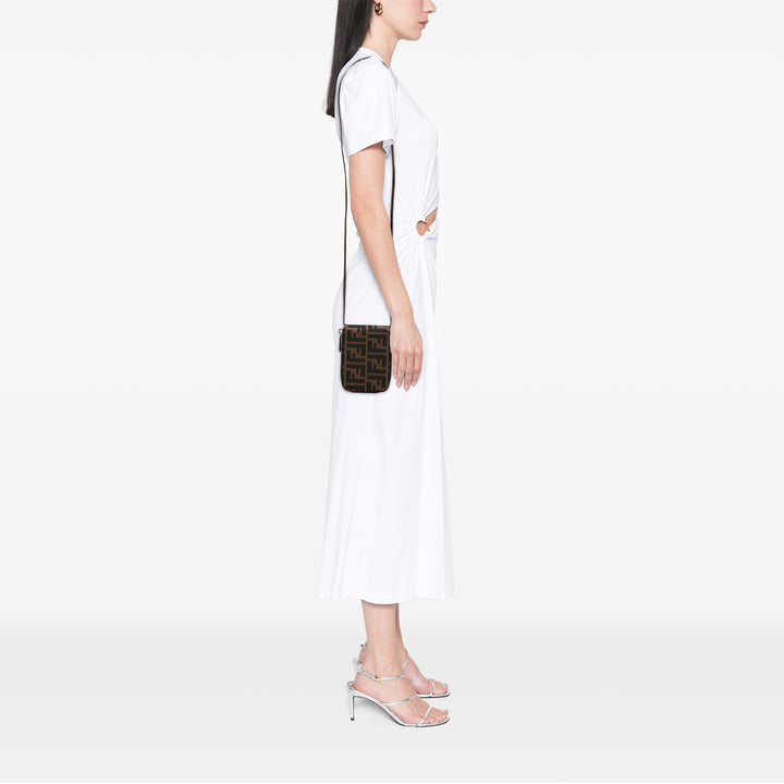 Fendi Sac bandoulière Wallet on Strap Zucca Marron – vue 8 – GABY PARIS