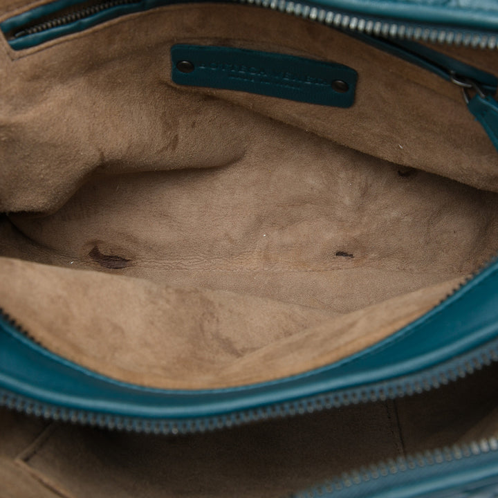 Bottega Veneta Intrecciato Nodini Double Zippé Sac Mini Cuir nappa