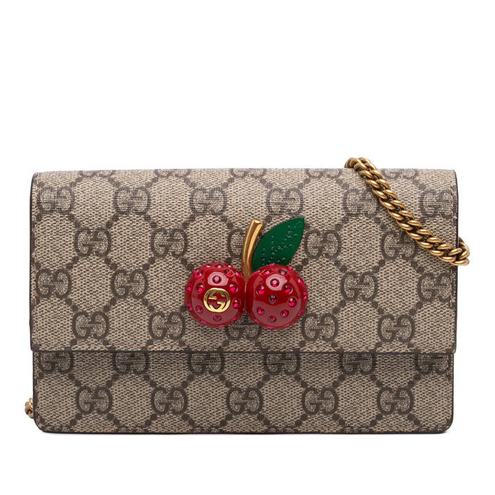 Gucci Mini GG Supreme Cherry Sac porté croisé