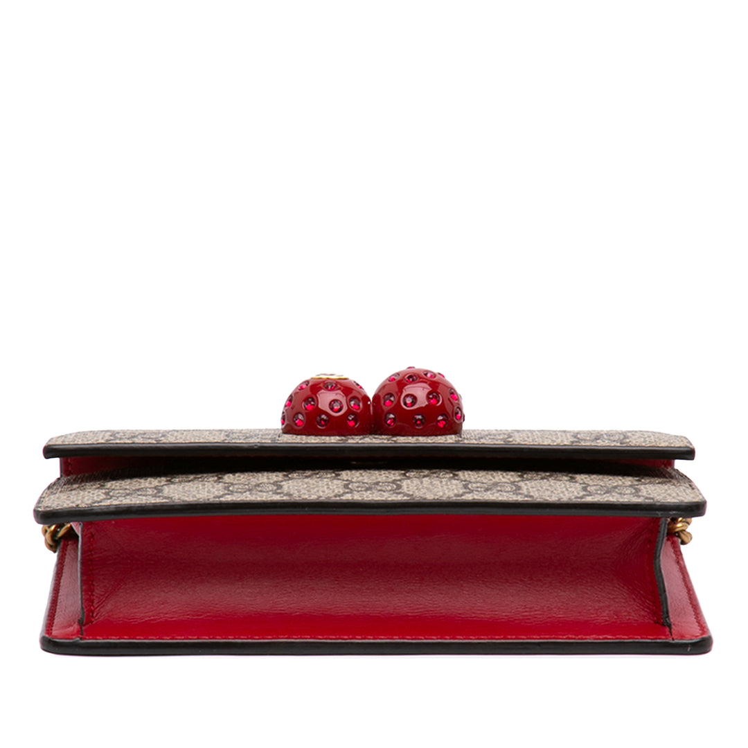 Gucci Mini GG Supreme Cherry Sac porté croisé