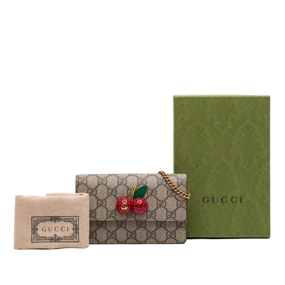 Gucci Mini GG Supreme Cherry Sac porté croisé