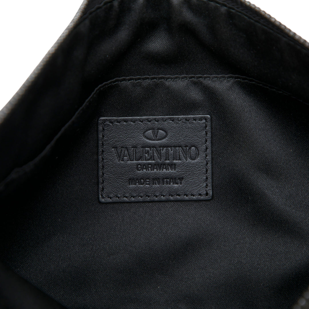 Valentino Nylon Rockstud Zip Pochette