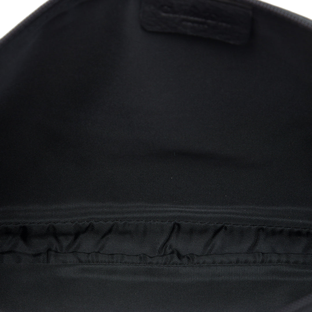 Dior Logo grainé Pochette Cuir de veau grainé Noir – vue 4 – GABY PARIS