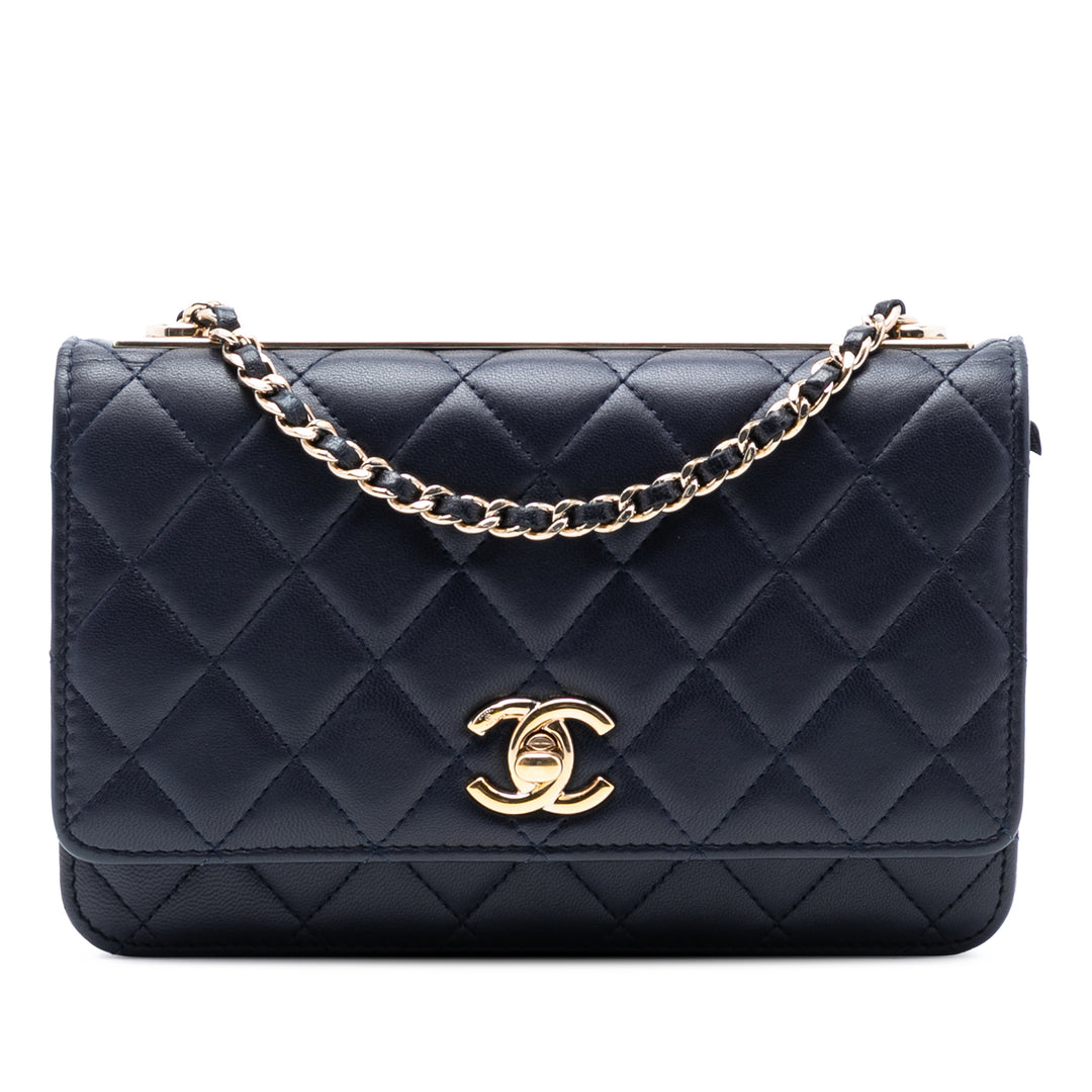 Chanel Cuir d’agneau Trendy CC Wallet on Chain – GABY PARIS Authentique