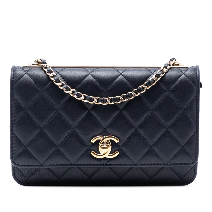 Chanel Cuir d’agneau Trendy CC Wallet on Chain – GABY PARIS Authentique