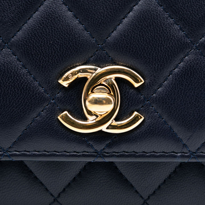 Chanel Cuir d’agneau Trendy CC Wallet on Chain – GABY PARIS Authentique