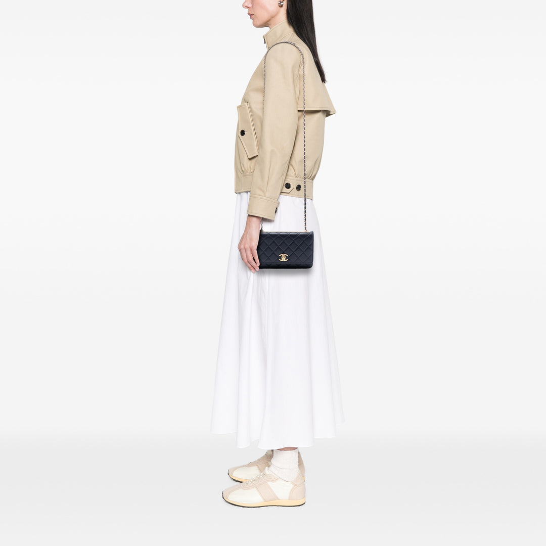 Chanel Cuir d’agneau Trendy CC Wallet on Chain – GABY PARIS Authentique