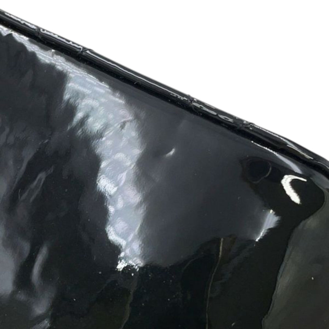 Chanel CC Quilted Cuir verni Frame Flap Pochette with Chain Noir – GABY PARIS Authentique