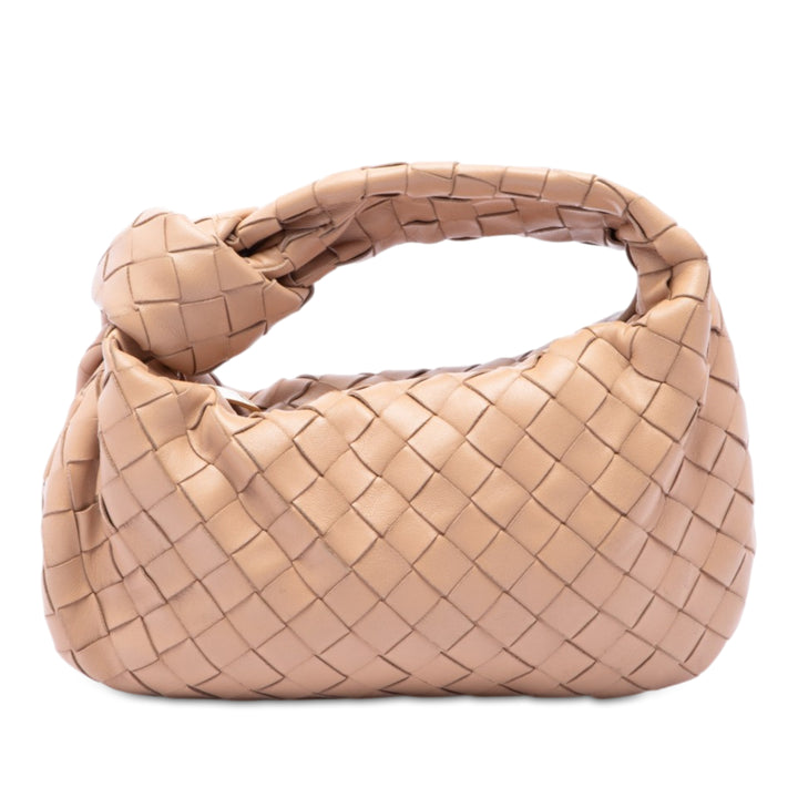 Bottega Veneta Sac porté épaule Intrecciato Jodie nappa Mini Marron – vue principale – GABY PARIS