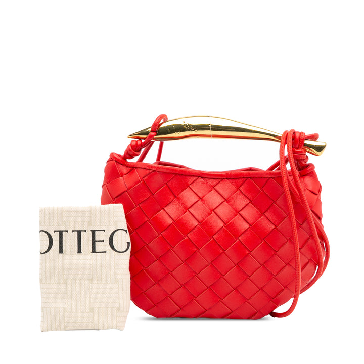 Bottega Veneta Baby Cuir d’agneau Intrecciato Sardine
