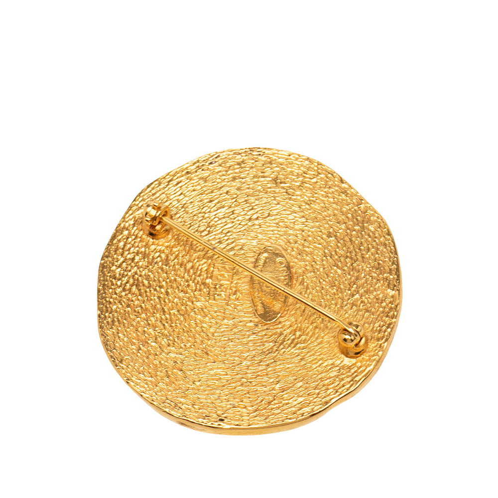 Chanel plaqué 31 Rue Cambon Rond Broche Doré – vue 2 – GABY PARIS