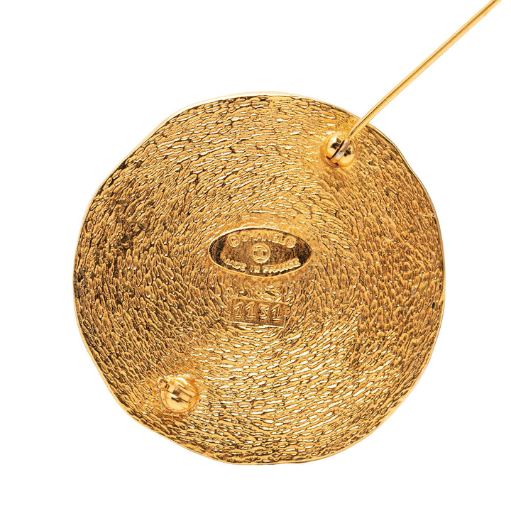 Chanel plaqué 31 Rue Cambon Rond Broche Doré – vue 3 – GABY PARIS