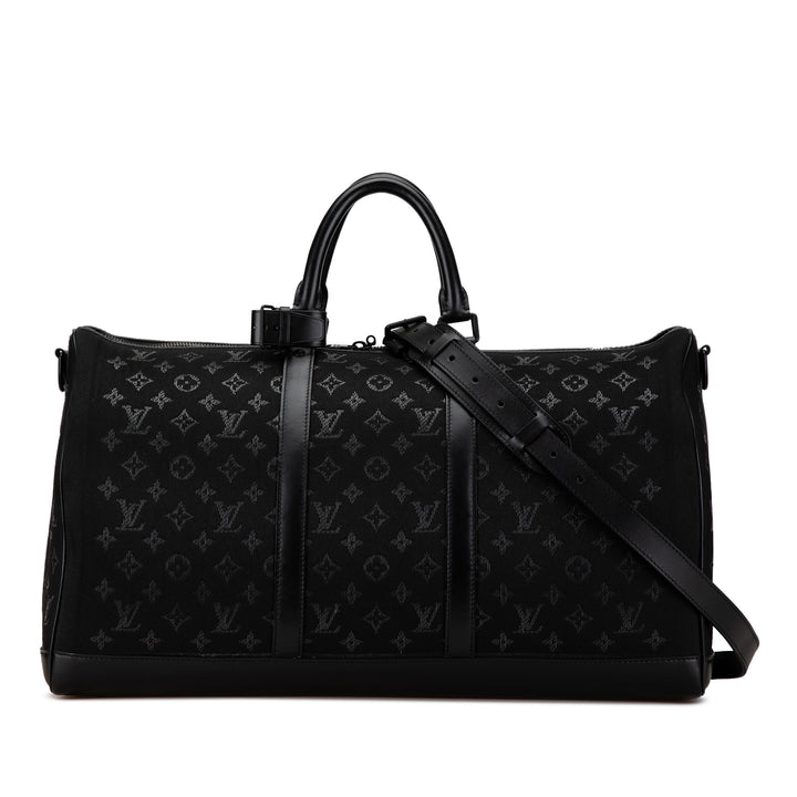 Louis Vuitton Monogram Light Up Keepall Bandouliere 50 Black - GABY PARIS