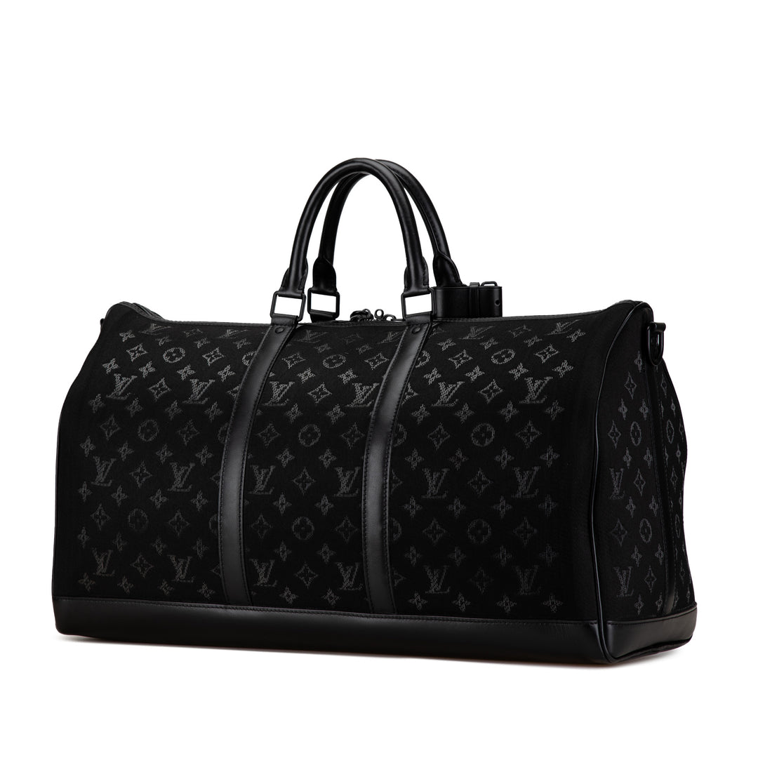 Louis Vuitton Monogram Light Up Keepall Bandouliere 50 Black - GABY PARIS