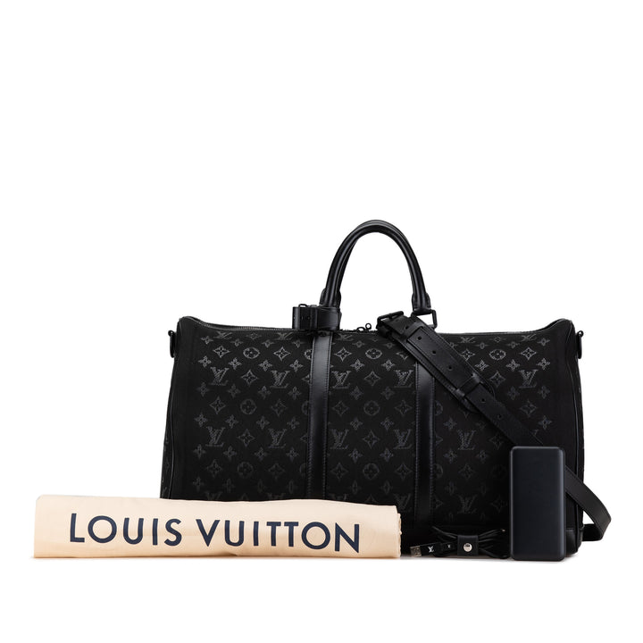 Louis Vuitton Monogram Light Up Keepall Bandouliere 50 Black - GABY PARIS