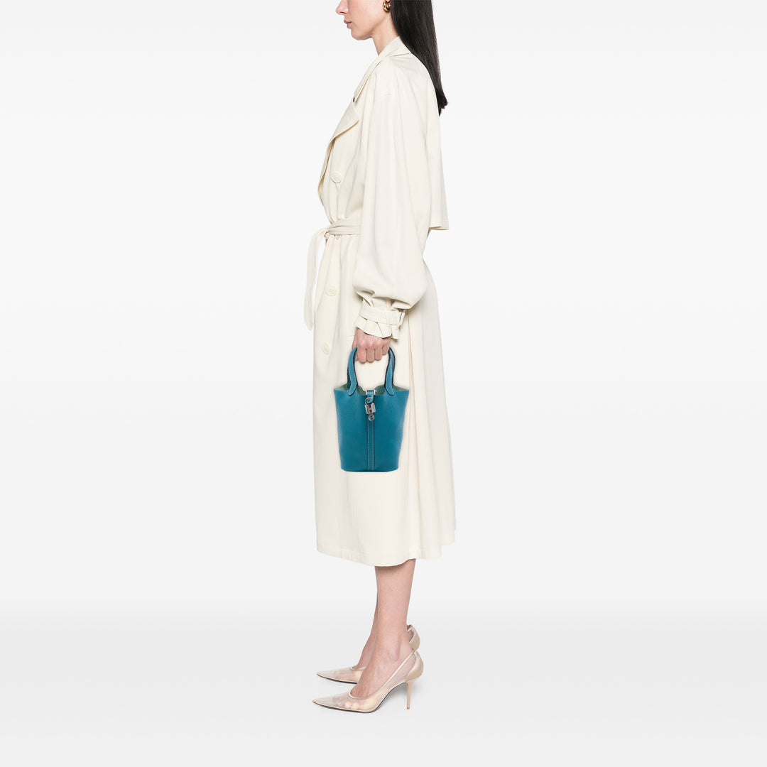 Hermès Sac à main Picotin Lock 18 Clémence Bleu – vue 6 – GABY PARIS