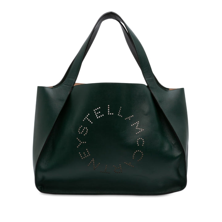 Stella McCartney Faux Stella Logo Cabas Cuir