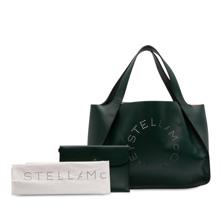 Stella McCartney Faux Stella Logo Cabas Cuir