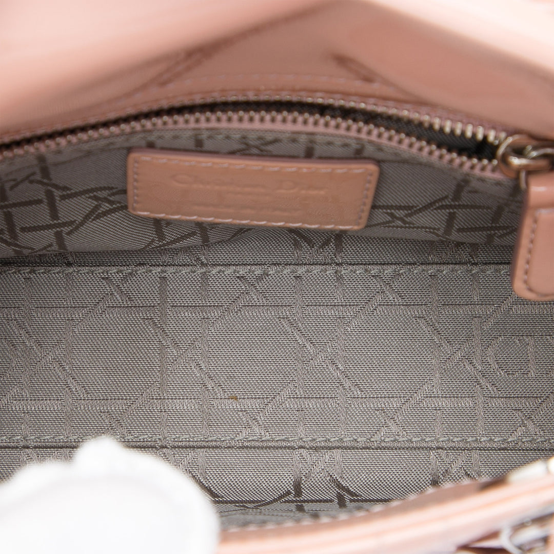 Dior Mini Cuir verni Cannage Lady Dior